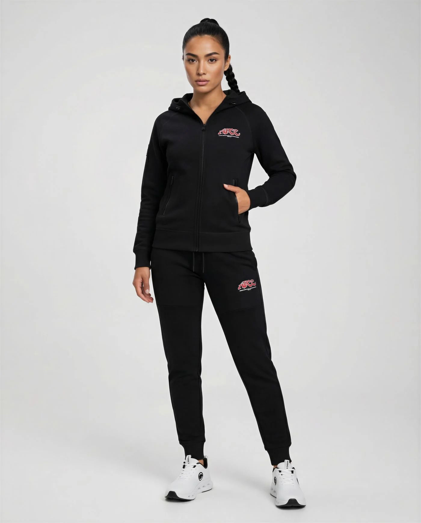 Bluza rozpinana z kapturem ADCC Fuchsia - Image 5