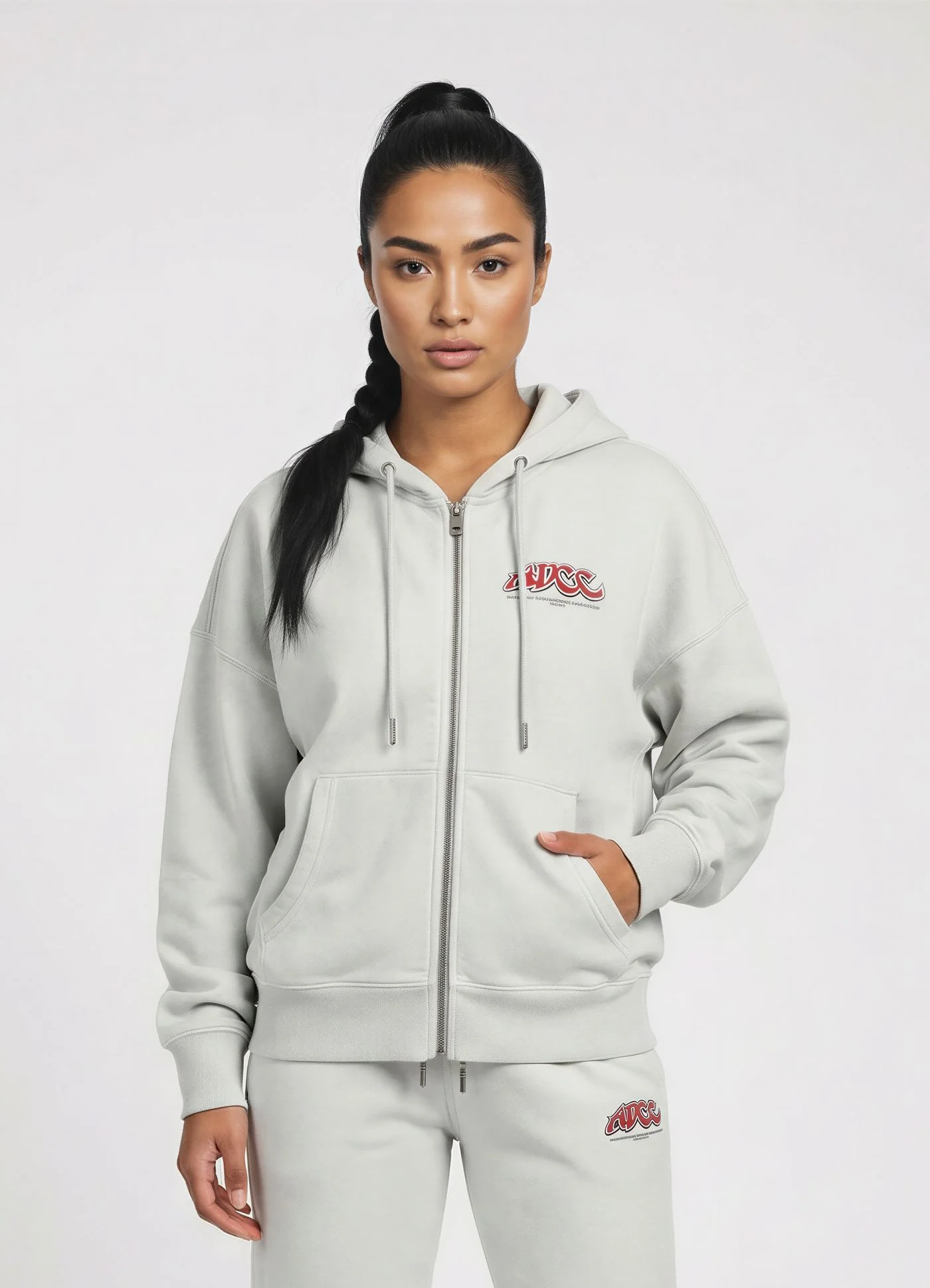 Bluza rozpinana z kapturem Washed ADCC Manzanita