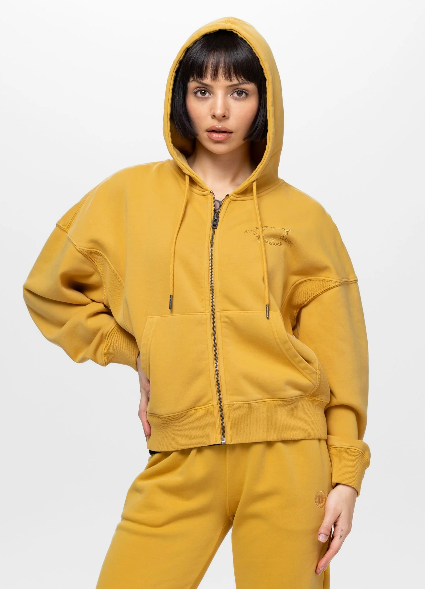 Bluza rozpinana z kapturem damska Washed MANZANITA HEART - Image 12