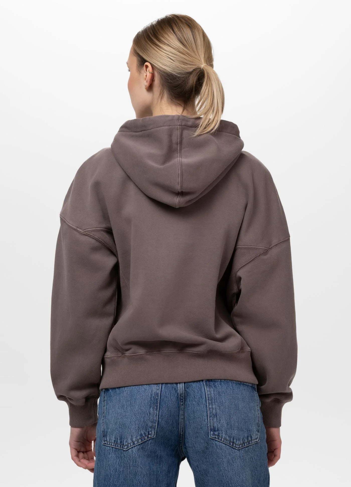 Bluza rozpinana z kapturem damska Washed MANZANITA HEART - Image 3