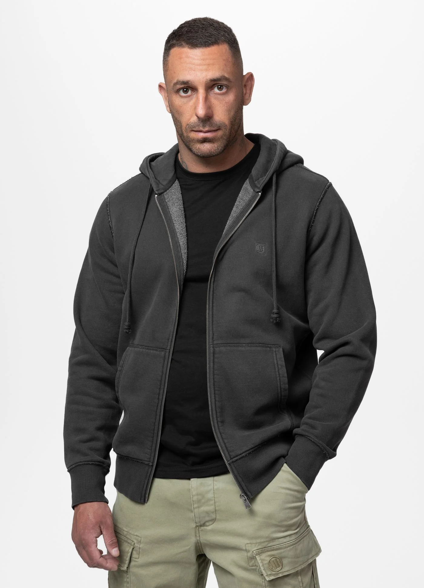 Bluza rozpinana z kapturem Washed HACKETT - Image 6