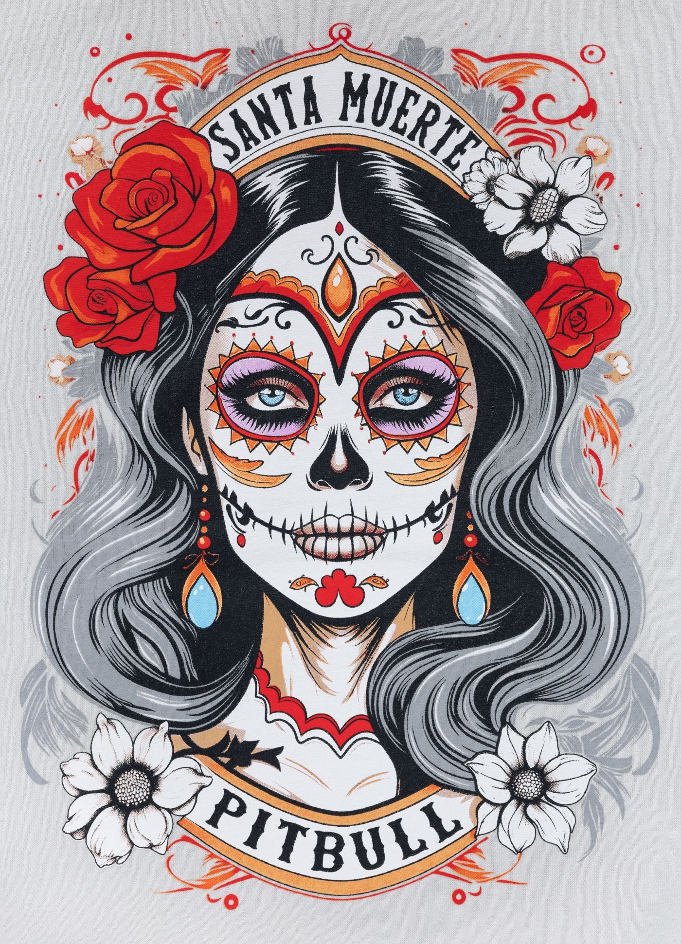 Bluza rozpinana z kapturem Washed LOVIA SANTA MUERTE - Image 13
