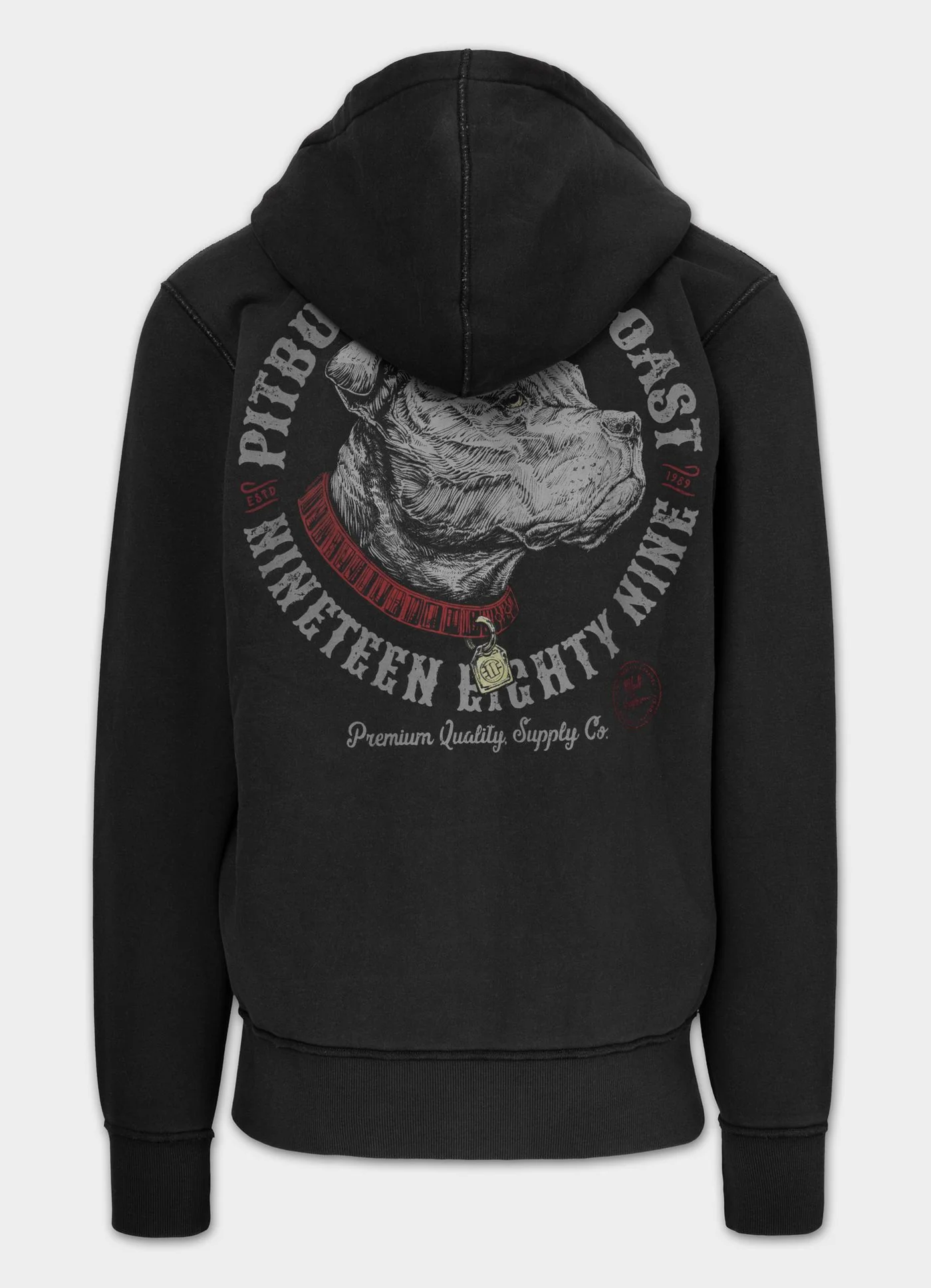 Bluza rozpinana z kapturem Washed STRENGTH & RESPECT - Image 4