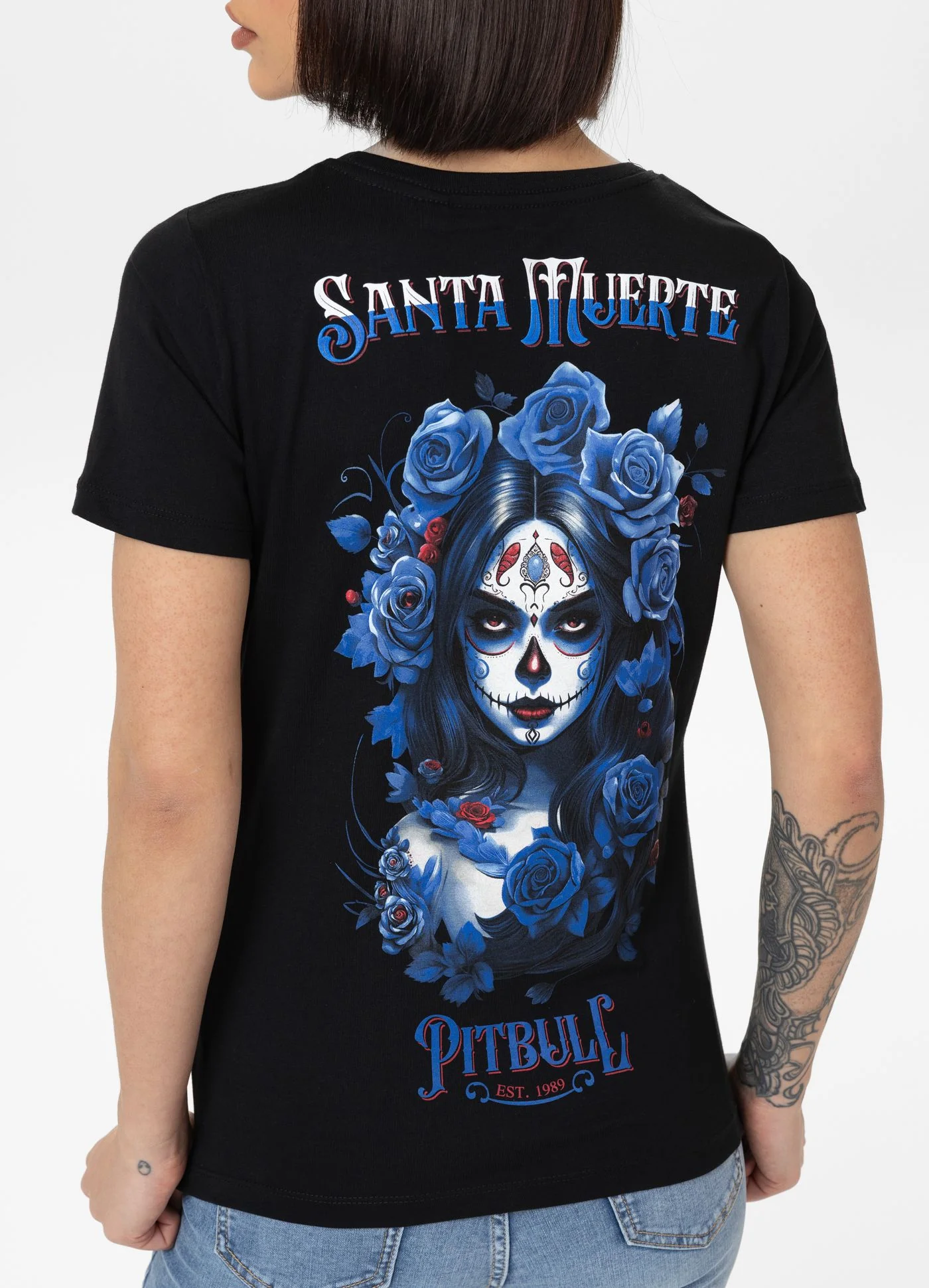 Koszulka damska SANTA MUERTE BLUE - Image 2
