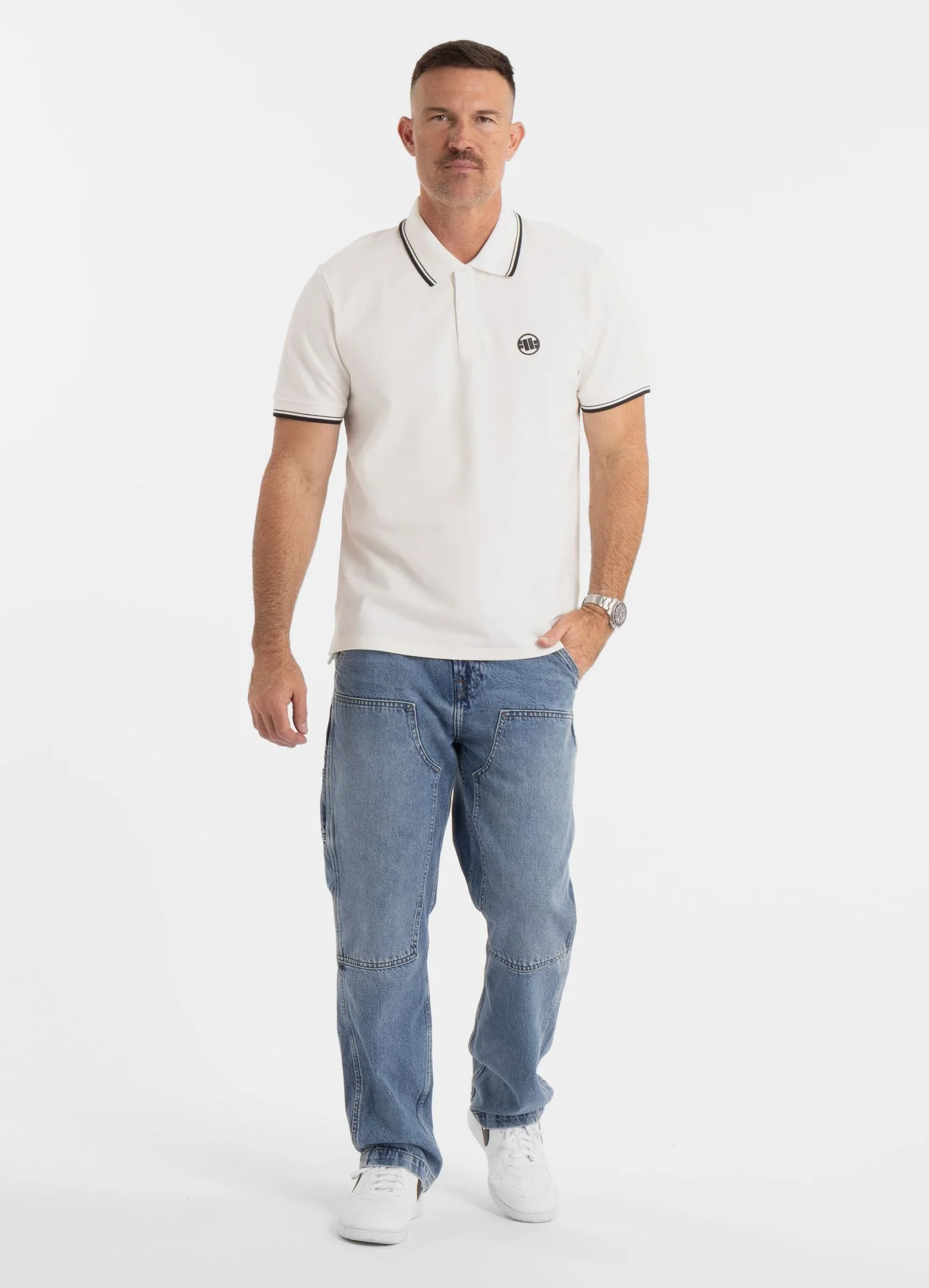 Koszulka Polo Pique STRIPES REGULAR - Image 3